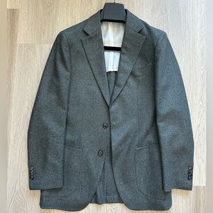NWOT Suitsupply Green Flannel Havana Blazer (38R)